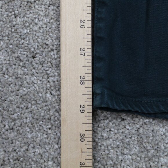 American Eagle Super Stretch X Jeans Womens 10x29" Green Jegging Distressed - Picture 3 of 10